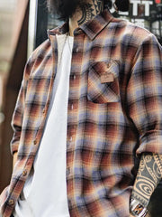 ヘビーフランネル チェックシャツジャケット ボアライニング仕様