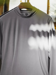 ハイテク半ハイネック 長袖インナーTシャツ