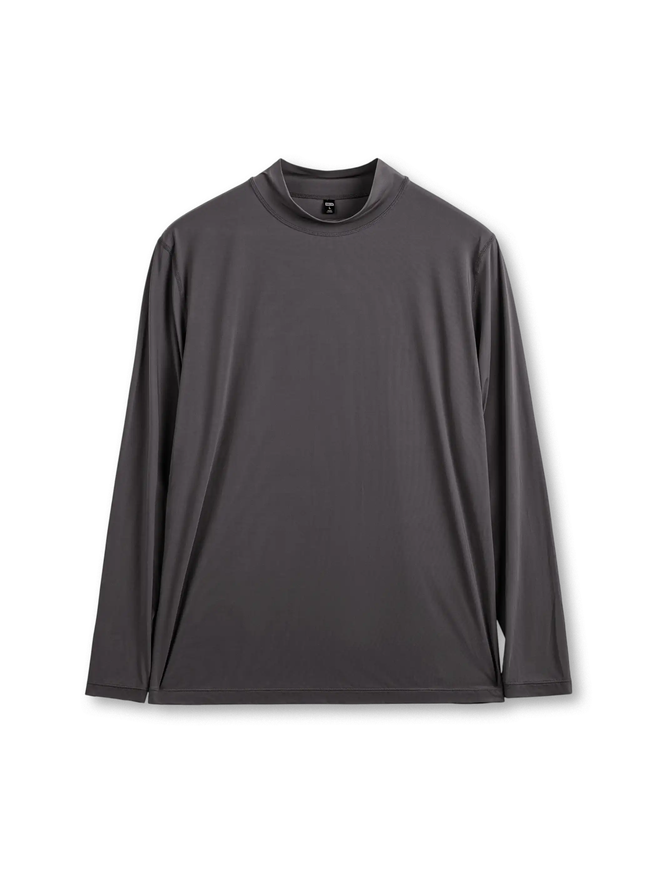 メンズ 半ハイネック 長袖インナーTシャツ ハイテク素材 温度調整 冰絲感 スポーツ用