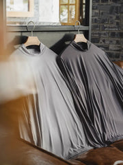 ハイテク半ハイネック 長袖インナーTシャツ