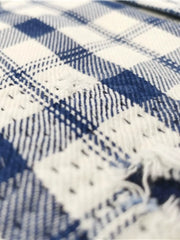 ヴィンテージダメージ インディゴチェックシャツ